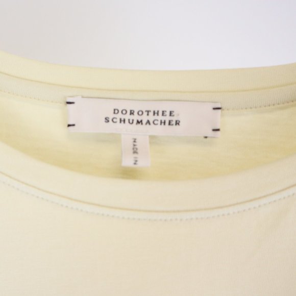 Dorothee Schumacher Surprising Allure Green Mix O-Neck Top - Picture 4 of 5